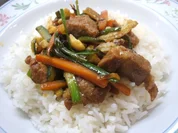 Rezept: Fleisch: Mariniertes Schweinefleisch mit viiiiiiieeeeel Gemรผse Fleisch: Mariniertes Schweinefleisch mit viiiiiiieeeeel Gemรผse - Rezept