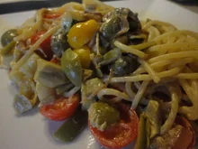 mediterane "Veggi" Nudel Pfanne - Rezept