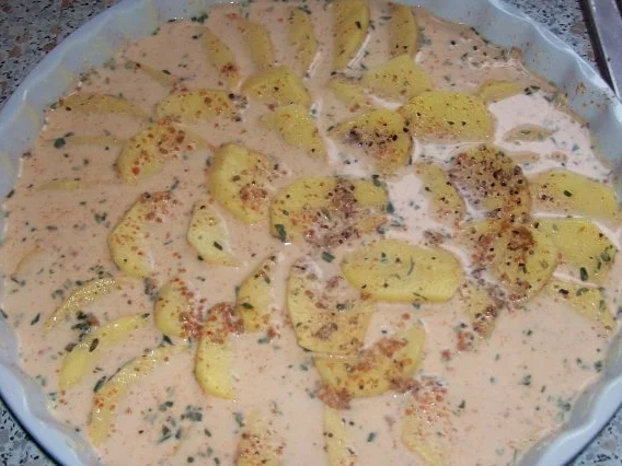 Rezept: Kartoffel-Bananen-Gratin Bild Nr. 4 Kartoffel-Bananen-Gratin - Rezept - Bild Nr. 4