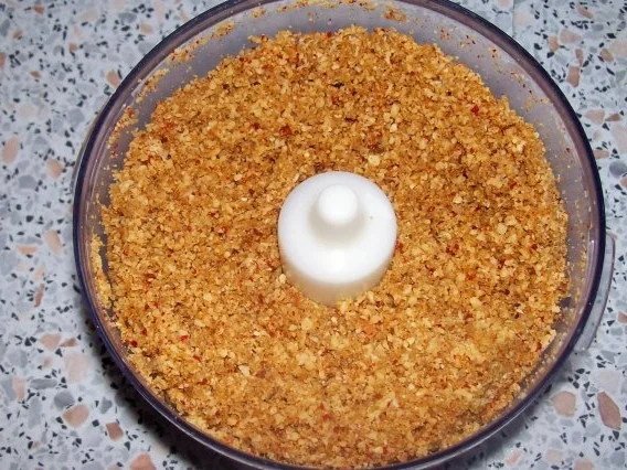 Rezept: Knusprige Seelachsfilets in Erdnusspanade, dazu ein fruchtig-scharfer Senf-Dip Bild Nr. 3 Knusprige Seelachsfilets in Erdnusspanade, dazu ein fruchtig-scharfer Senf-Dip - Rezept - Bild Nr. 3