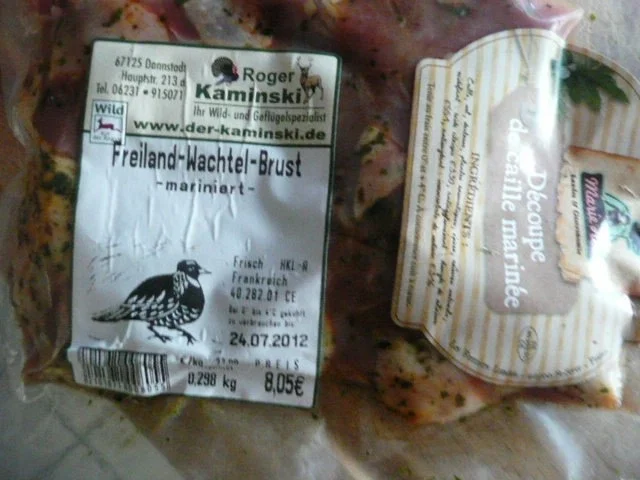 SALAT /FELDSALAT mit WACHTELBRÜSTCHEN - Rezept