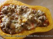 Butternusskürbis mit Hackfüllung - Rezept