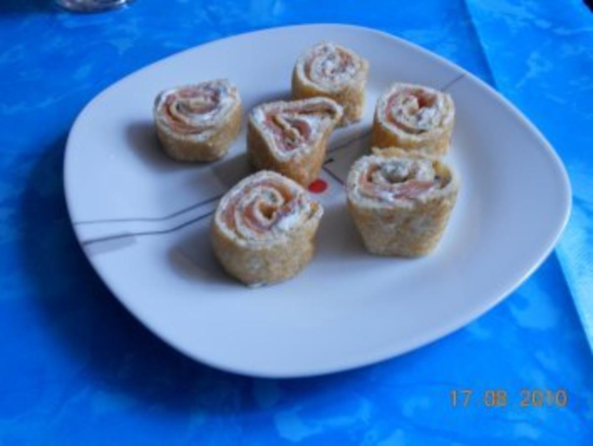 Bilder für Fingerfood: Lachsröllchen - Rezept