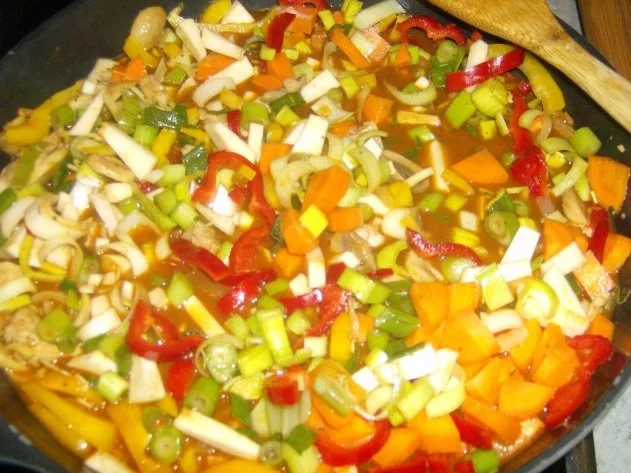 Puten Gemüsepfännchen geht schnell und schmeckt lecker - Rezept - Bild Nr. 6