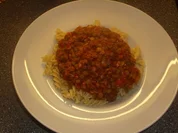 Rezept: Nudeln mit scharfe Linsen Nudeln mit scharfe Linsen - Rezept