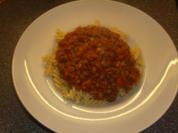Nudeln mit scharfe Linsen - Rezept