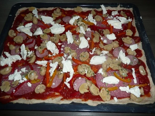 Rezept: Pizza Griechisch ! Bild Nr. 6 Pizza Griechisch ! - Rezept - Bild Nr. 6