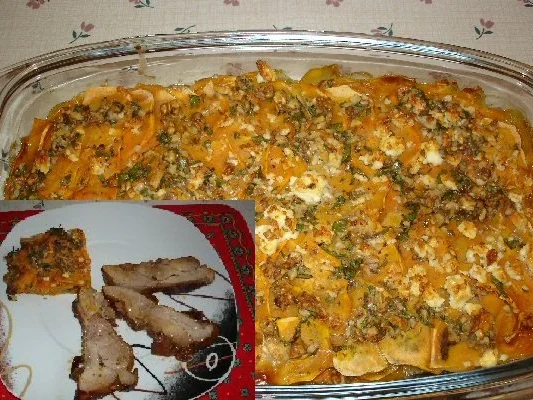 Rezept: Süßkartoffel-Walnuss-Gratin Süßkartoffel-Walnuss-Gratin - Rezept