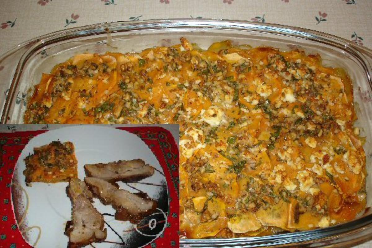 Bilder für Süßkartoffel-Walnuss-Gratin - Rezept