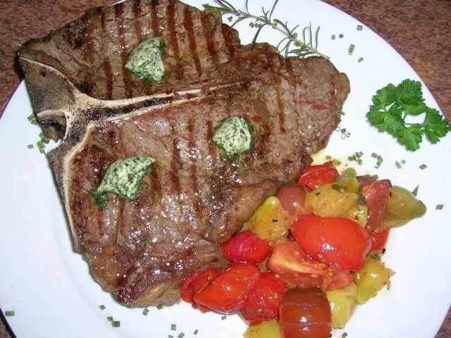 Rezept: T-Bone Steak mit Tomatenragout Bild Nr. 2 T-Bone Steak mit Tomatenragout - Rezept - Bild Nr. 2