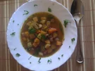 Kürbissuppe mit Steckrübe und Kasslerfleisch - Rezept