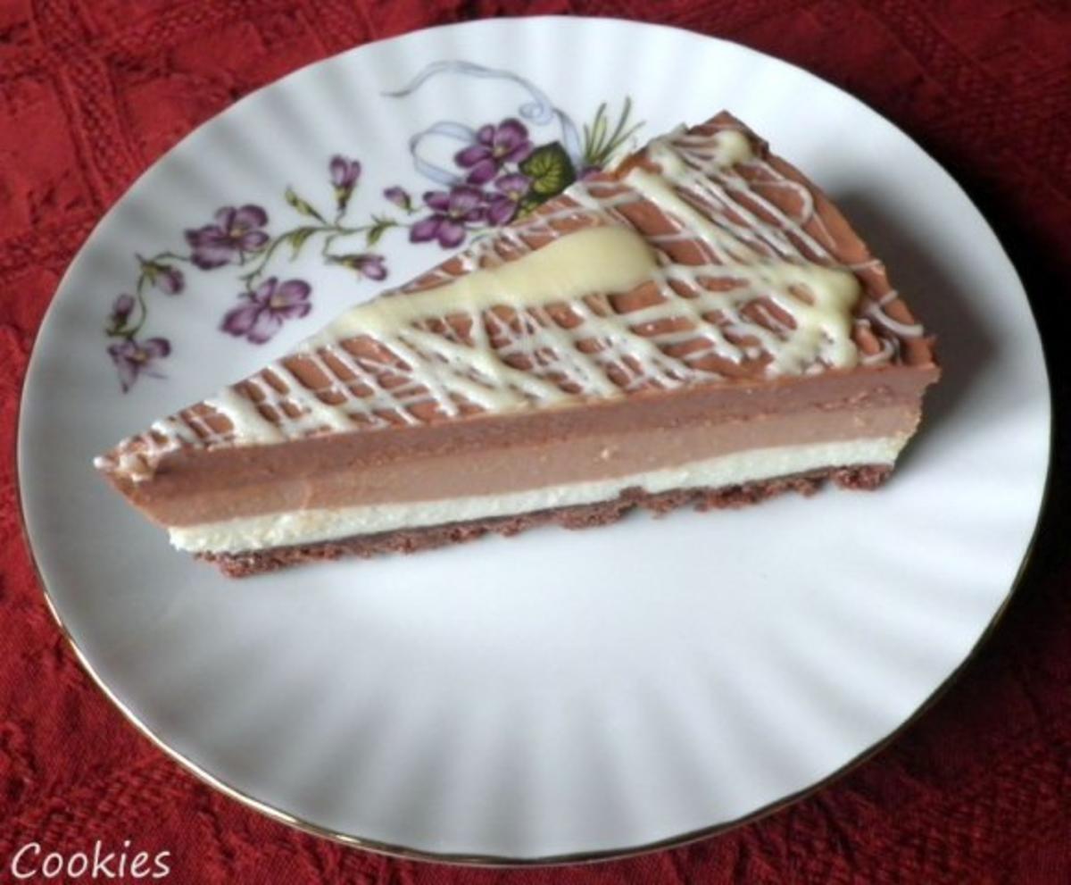 Schokoladen - Käsesahne - Torte "Tricolor" ... - Rezept - Bild Nr. 21