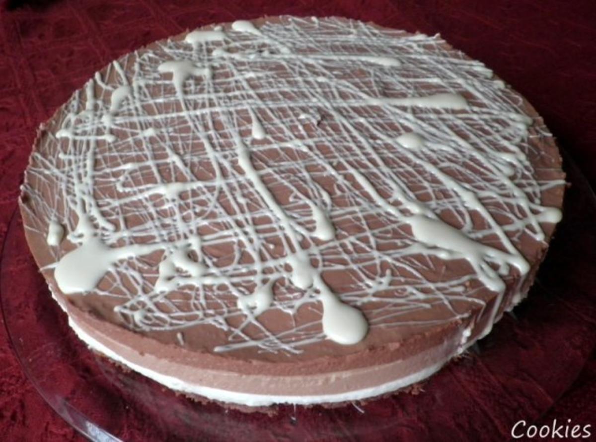 Schokoladen - Käsesahne - Torte "Tricolor" ... - Rezept - Bild Nr. 3