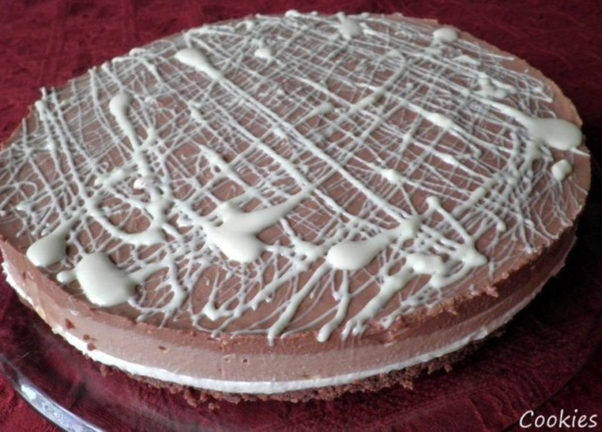 Schokoladen - Käsesahne - Torte "Tricolor" ... - Rezept - Bild Nr. 2