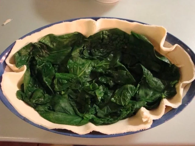 Rezept: Quiche mit Garnelen, Ziegenkäse und Spinat Bild Nr. 11 Quiche mit Garnelen, Ziegenkäse und Spinat - Rezept - Bild Nr. 11