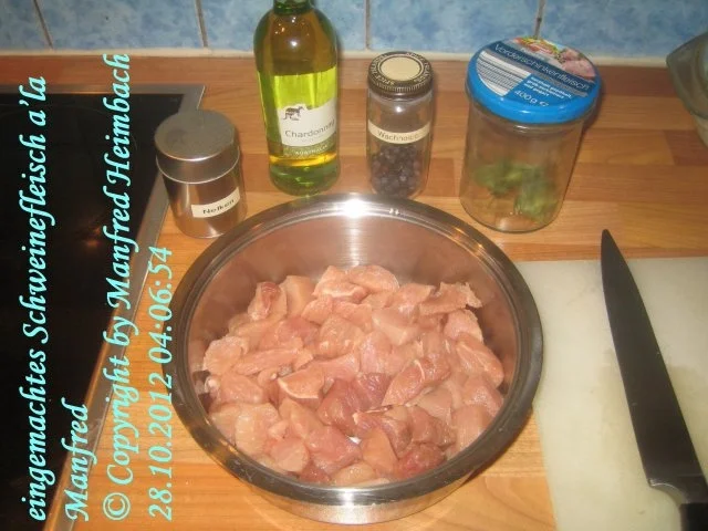 Fleisch – eingemachtes Schweinefleisch a’la Manfred - Rezept - Bild Nr. 7