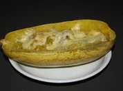 Gratinierter Spaghetti-Kürbis - Rezept