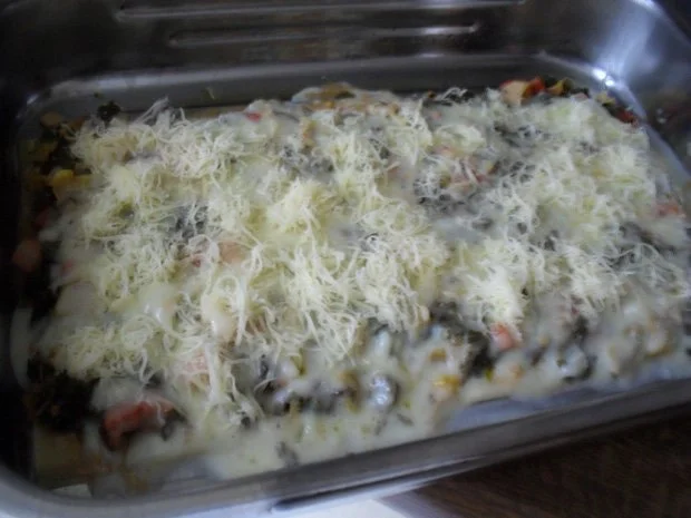 Rezept: Lasagne: Grünkohl mit Tomaten und Rauchfleisch Bild Nr. 13 Lasagne: Grünkohl mit Tomaten und Rauchfleisch - Rezept - Bild Nr. 13