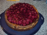 Kirsch-Käsetorte mit Schokoboden - Rezept