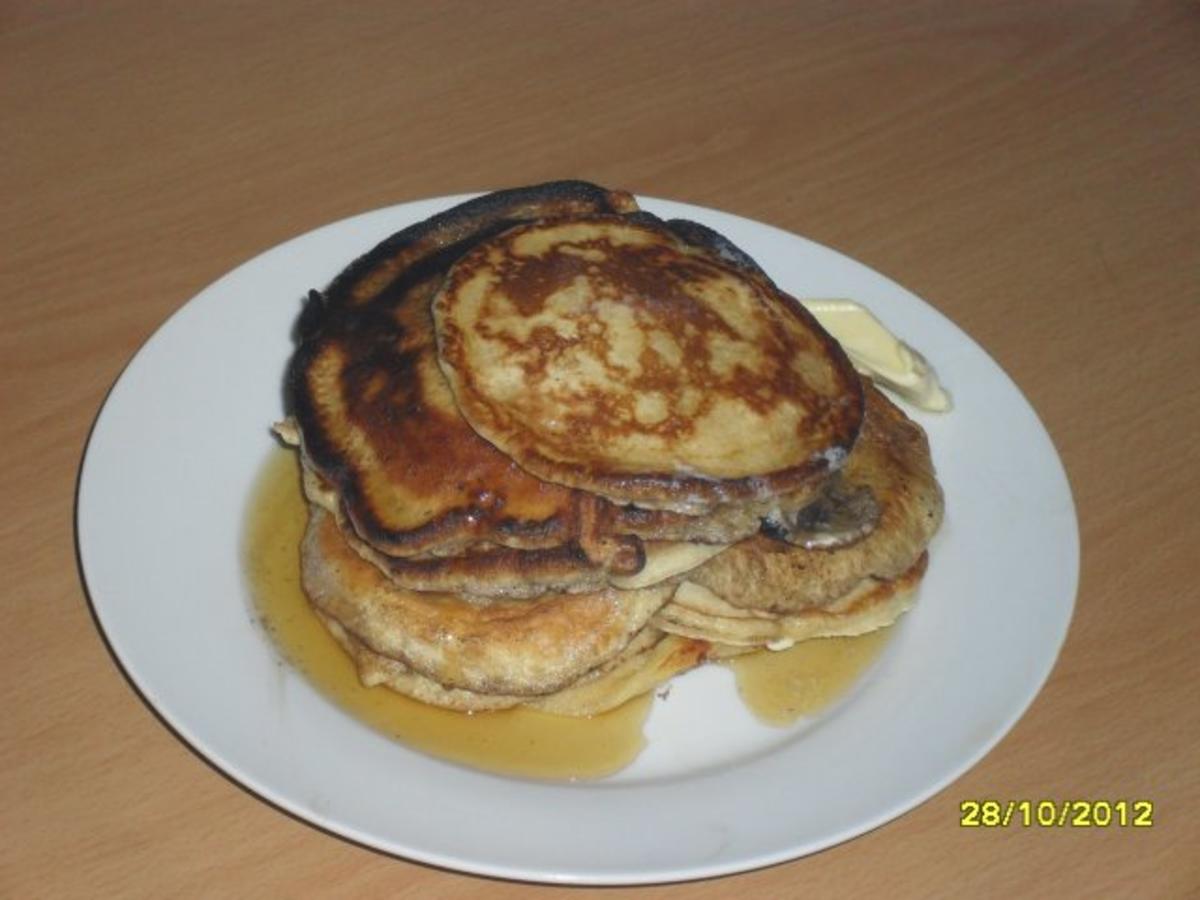 Pancakes mit Ahornsirup - Rezept