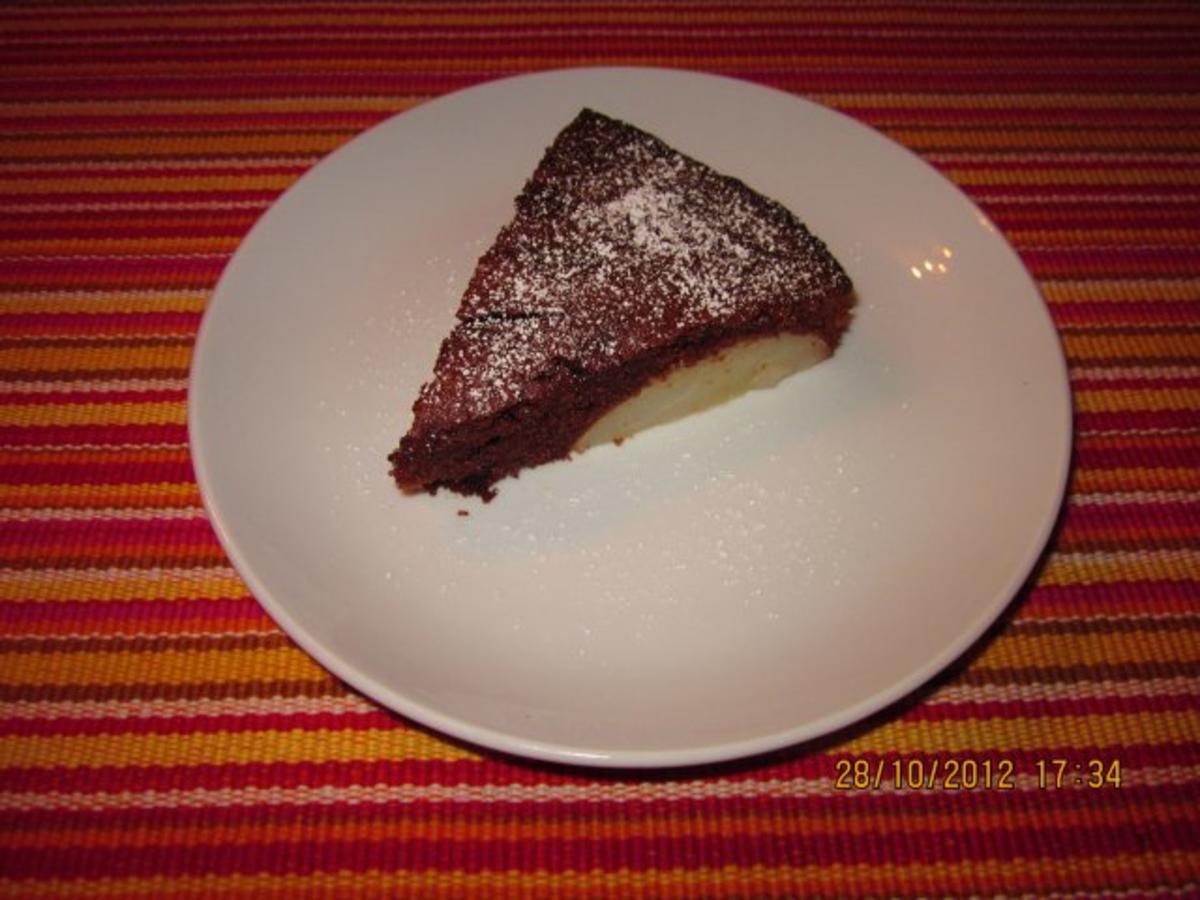 Schoko-Birnen-Kuchen - Rezept - Bild Nr. 3