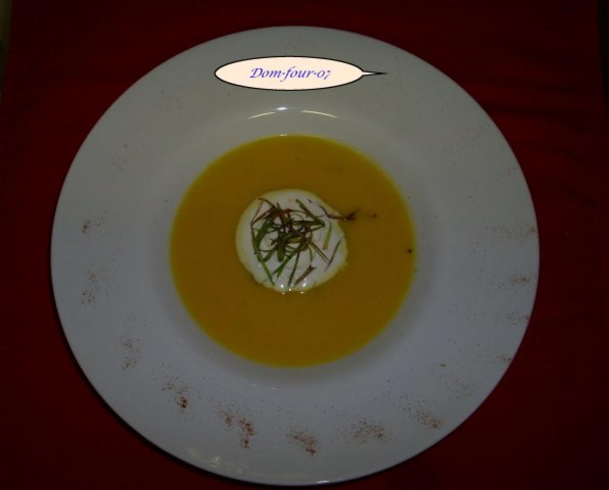 Kürbis-Orangen-Ingwer-Suppe - Rezept