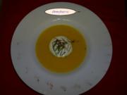 Kürbis-Orangen-Ingwer-Suppe - Rezept
