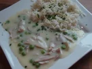 Hühnerfrikasee mit Reis - Rezept