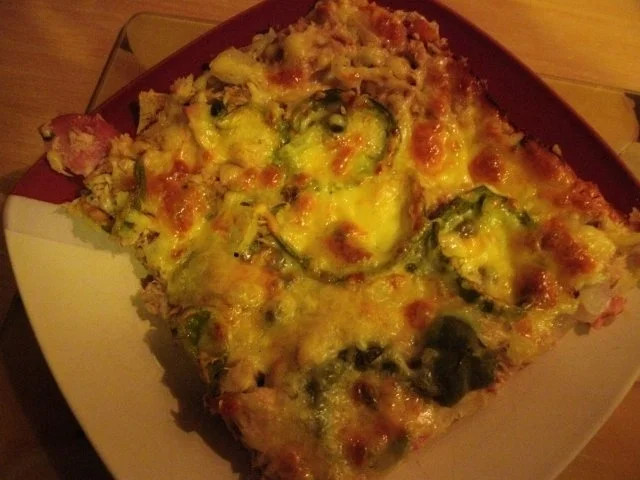 Blechpizza ..........mit Pizzateig  ohne Hefe - Rezept - Bild Nr. 8