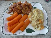 Rezept: Schwein : Kassler - Zwiebelfleisch aus dem Wok Schwein : Kassler - Zwiebelfleisch aus dem Wok - Rezept