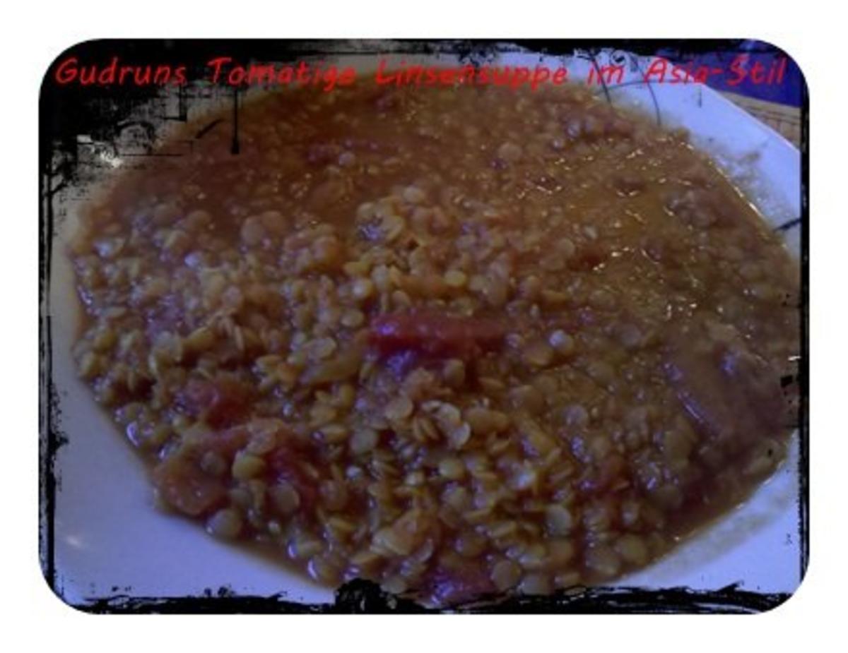 Suppe: Tomatige Linsensuppe im Asiastil - Rezept