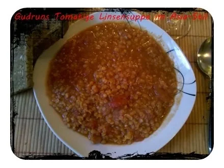 Rezept: Suppe: Tomatige Linsensuppe im Asiastil Bild Nr. 11 Suppe: Tomatige Linsensuppe im Asiastil - Rezept - Bild Nr. 11