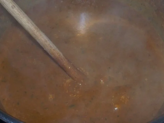 Rezept: Feine Rinderrouladen mit Pflaumenfüllung und viel aromatischer Soße Bild Nr. 14 Feine Rinderrouladen mit Pflaumenfüllung und viel aromatischer Soße - Rezept - Bild Nr. 14