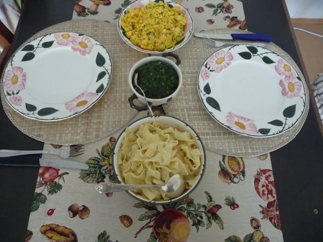 Pasta : Spinat mit Dinkel-Bandnudeln und Chili-Rührei - Rezept - Bild Nr. 11