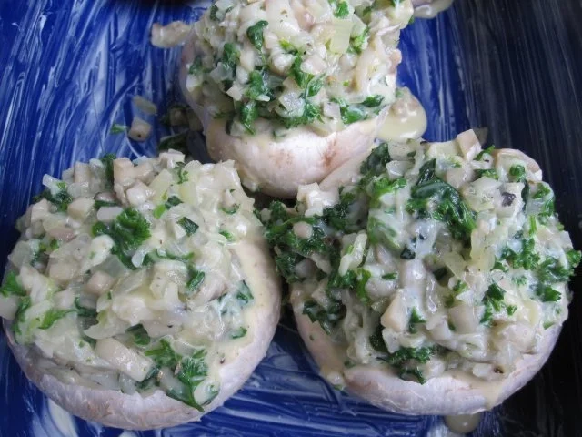 Rezept: Überbackene Champignons Bild Nr. 5 Überbackene Champignons - Rezept - Bild Nr. 5