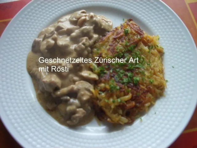Geschnetzeltes Zürischer Art - Rezept