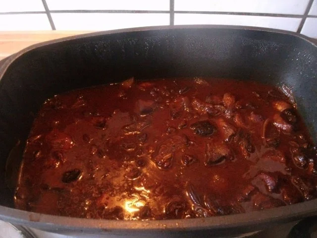 Gulasch aud dem Bräter mit Pilzen .....NT gegart - Rezept - Bild Nr. 6