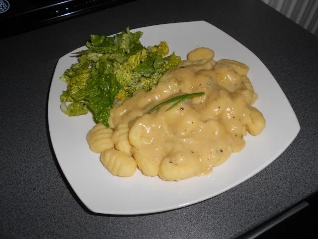 Rezept: Gnocchi mit Käsesauce Gnocchi mit Käsesauce - Rezept