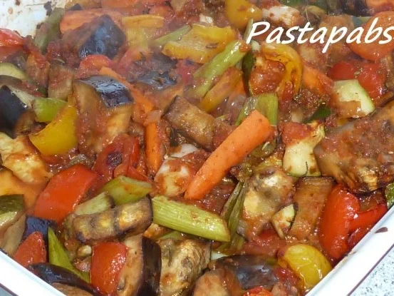 Rataouille aus dem Ofen mit Ebly - Rezept