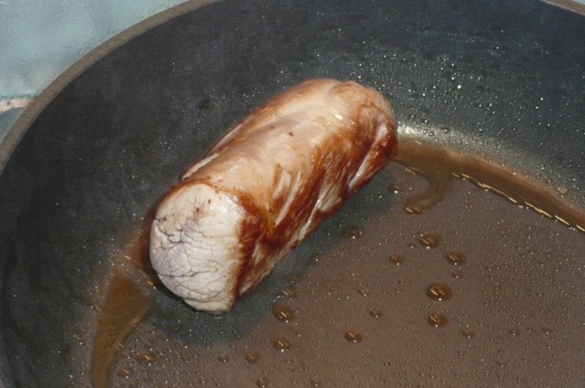 Fleisch: Schweinefilet im Nuss-Schinkenmantel - Rezept - Bild Nr. 3