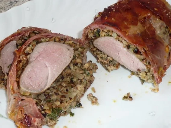 Fleisch: Schweinefilet im Nuss-Schinkenmantel - Rezept - Bild Nr. 8