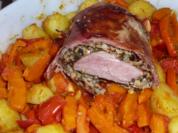 Fleisch: Schweinefilet im Nuss-Schinkenmantel - Rezept