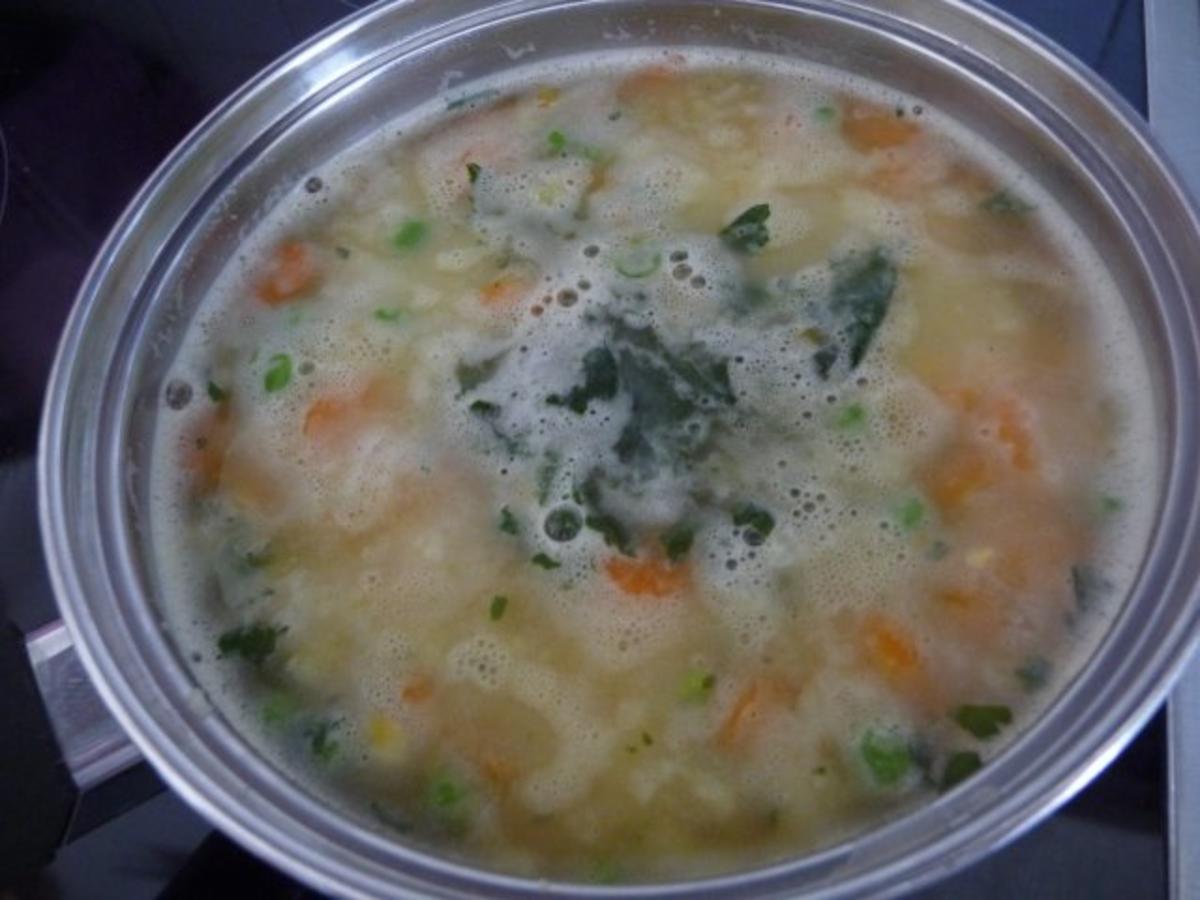 Resteverwertung : ...aus Kartoffel - Gemüsebrei wird eine Suppe - Rezept