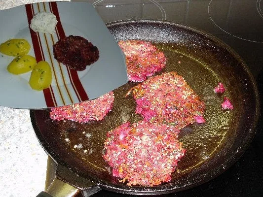 Rote-Bete-Pflanzerln - Rezept