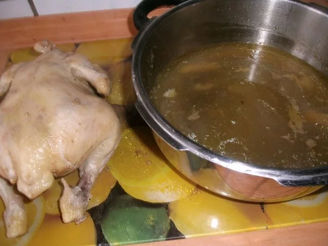 Knusperhahn mit Orangenkruste - Rezept - Bild Nr. 3