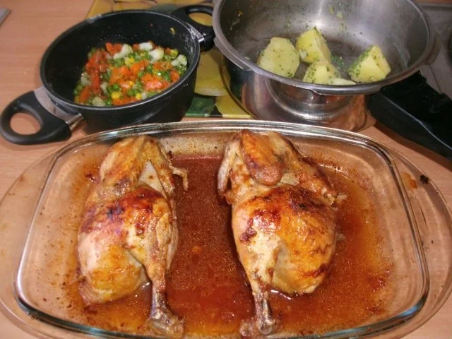 Knusperhahn mit Orangenkruste - Rezept - Bild Nr. 10