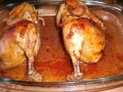 Knusperhahn mit Orangenkruste - Rezept