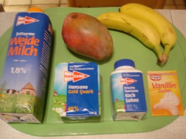 Rezept: Quark mit Mango und Bananen Bild Nr. 2 Quark mit Mango und Bananen - Rezept - Bild Nr. 2