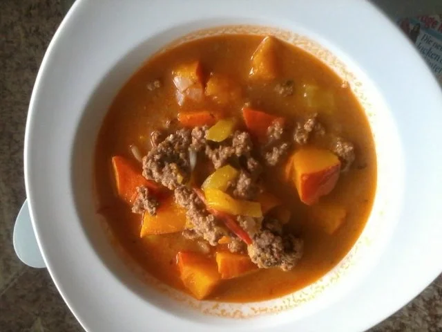 Kürbis-Hackfleisch-Eintopf - Rezept