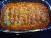 Cannelloni mit Spinatfüllung und Tomatensoße - Rezept